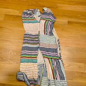 Love Stitch long open front dress